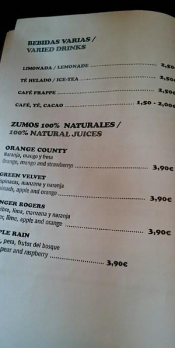 Zombie Bar Bebidas Varias y Zumos 100% naturales