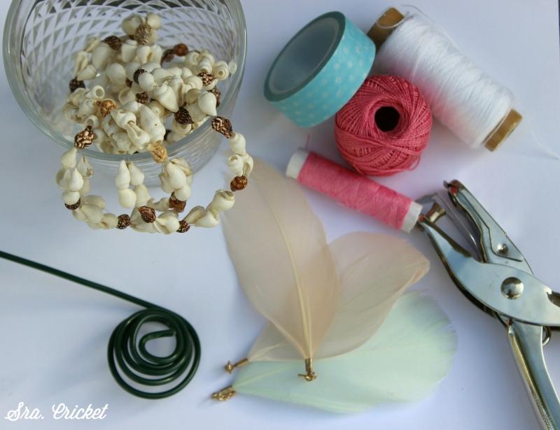 materiales collar atrapasueños