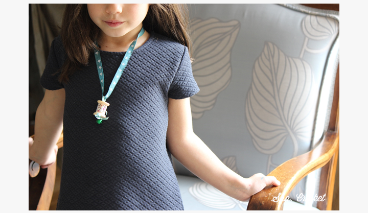 collar hecho por lo niños