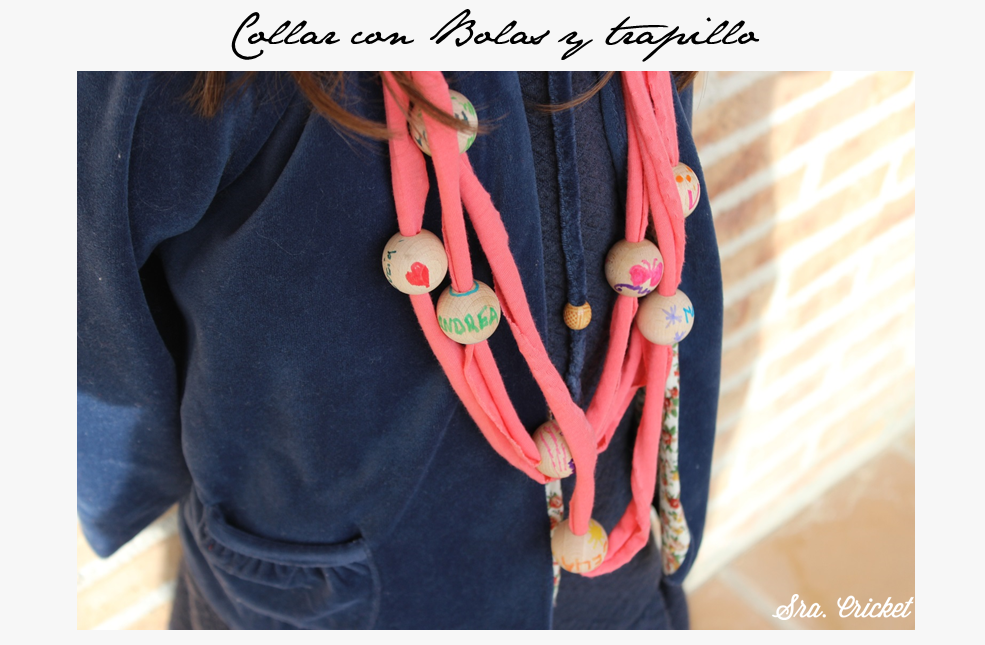 collar con bolas y trapillo