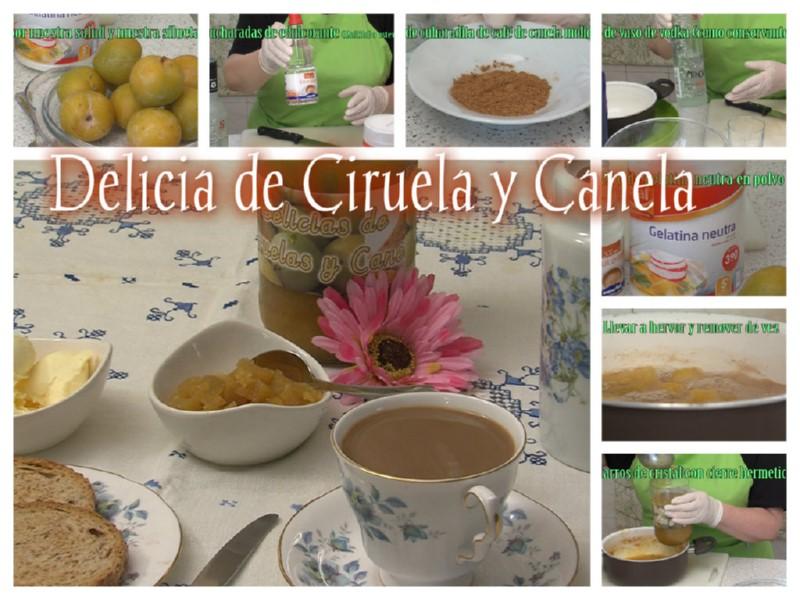 Delicia de Ciruela y Canela elaboración