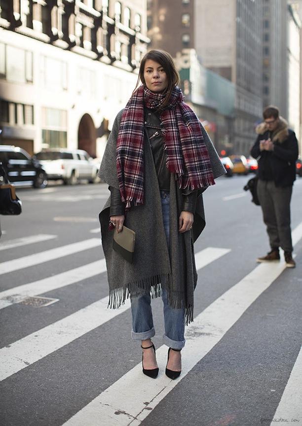 STREET STYLE COZY PLAID SCARVES 2