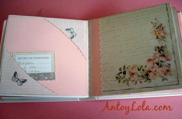 libro de comunion scrap para firmas
