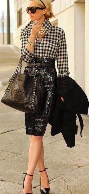 blancos y negros en gingham 