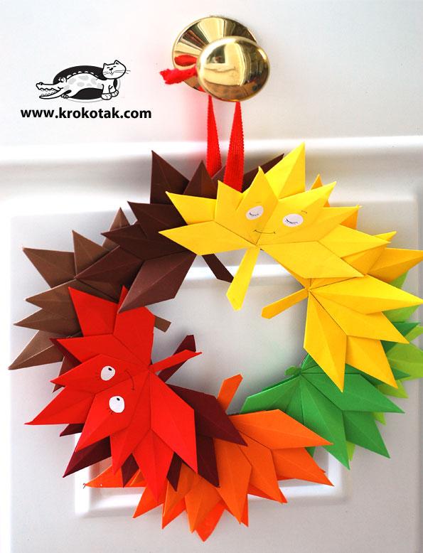 decoraciones con hojas para chicos