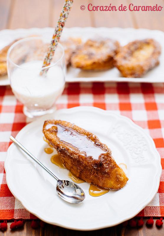 Torrijas con leche de Coco