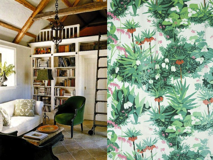 Verde y vintage en salones