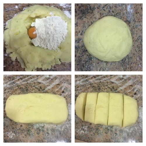 Amasando los gnocchi