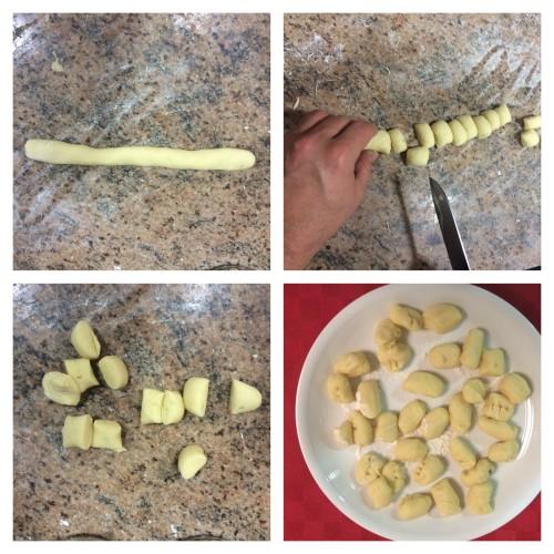 Cortando los gnocchi estilo Vincent Corleone