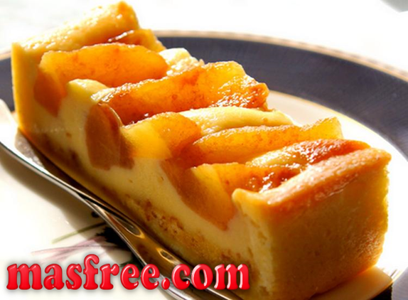 Tarta de crema pastelera y manzanas acarameladas1