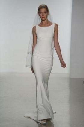 Vestido de novia minimalista