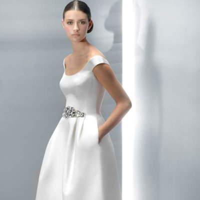 Vestido de novia con bolsillos