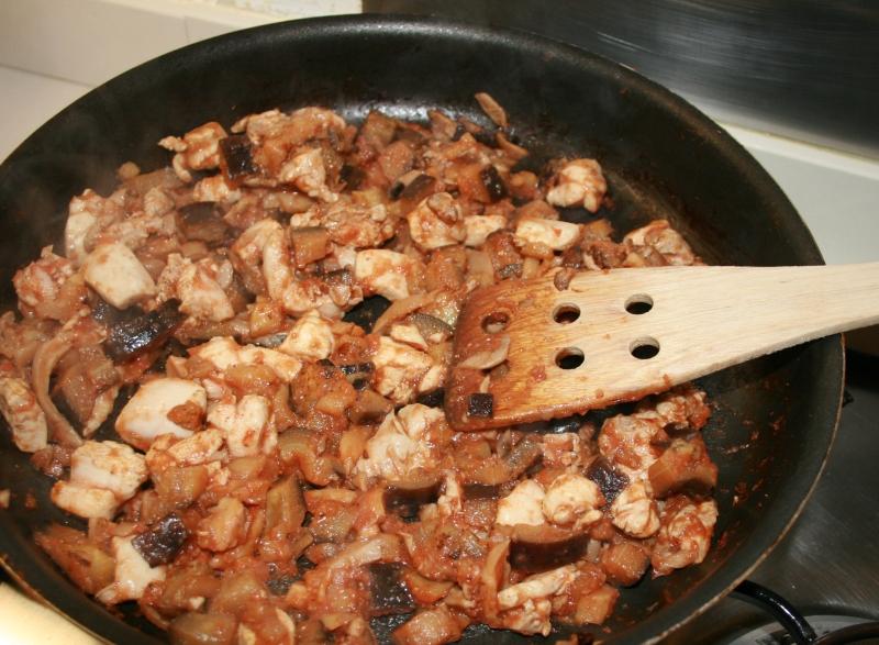 10. final de la receta de pollo y setas