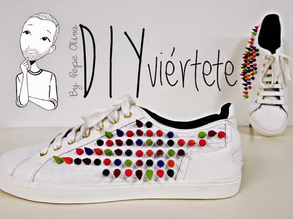 DIY-zapatillas-tunear-customizar-CHRISTIAN-LOUBOUTIN-zapatos-pinchos-esmaltes-pinta uñas-colores-2
