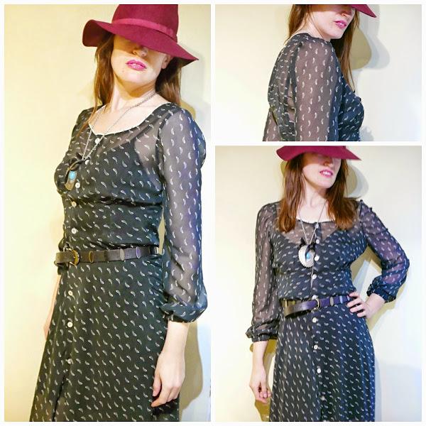 estilo desenfadado con un vestido muy femenino