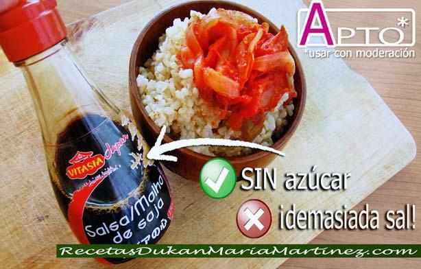 Salsa de Soja y dieta Dukan ¿qué marcas son aptas desde Ataque?