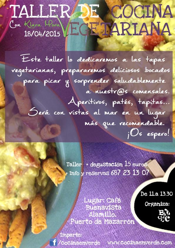 cartel cocina vegetariana klara mora cocina en verde