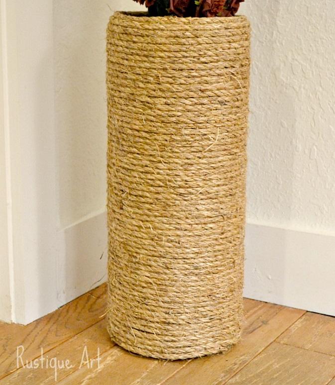 diy paragüero de cuerda 4