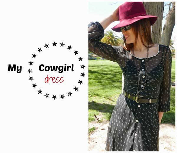 Vestido cowgirl según patrón de Burda