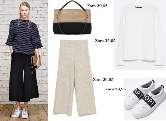 Outfits con pantalones culottes