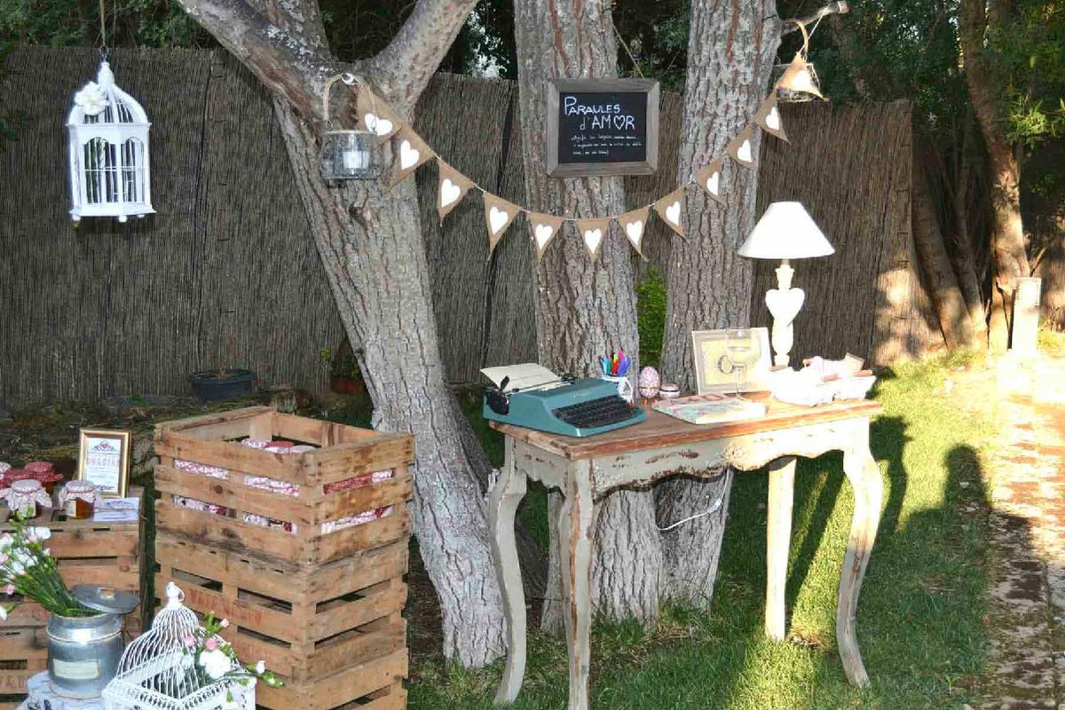 Mueble recuperado para decorar bodas