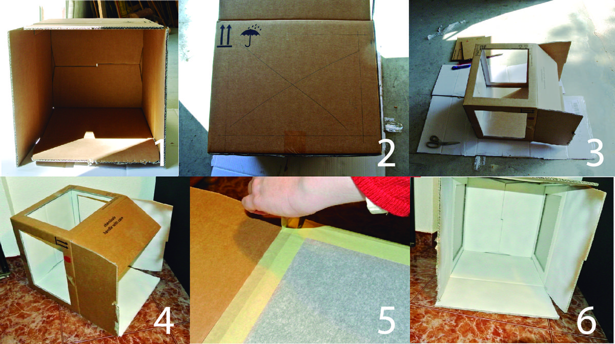 Cubo blanco para fotografías | Bricolaje