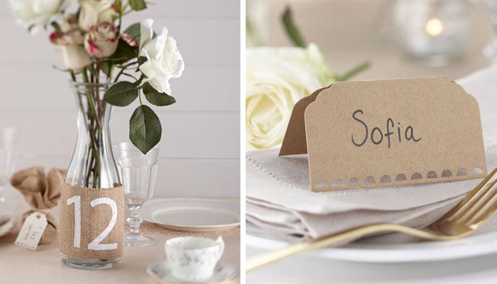 Marca sitios mesa comunión niño