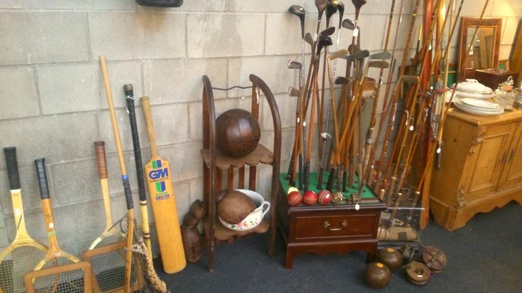 objetos deportivos antiguos