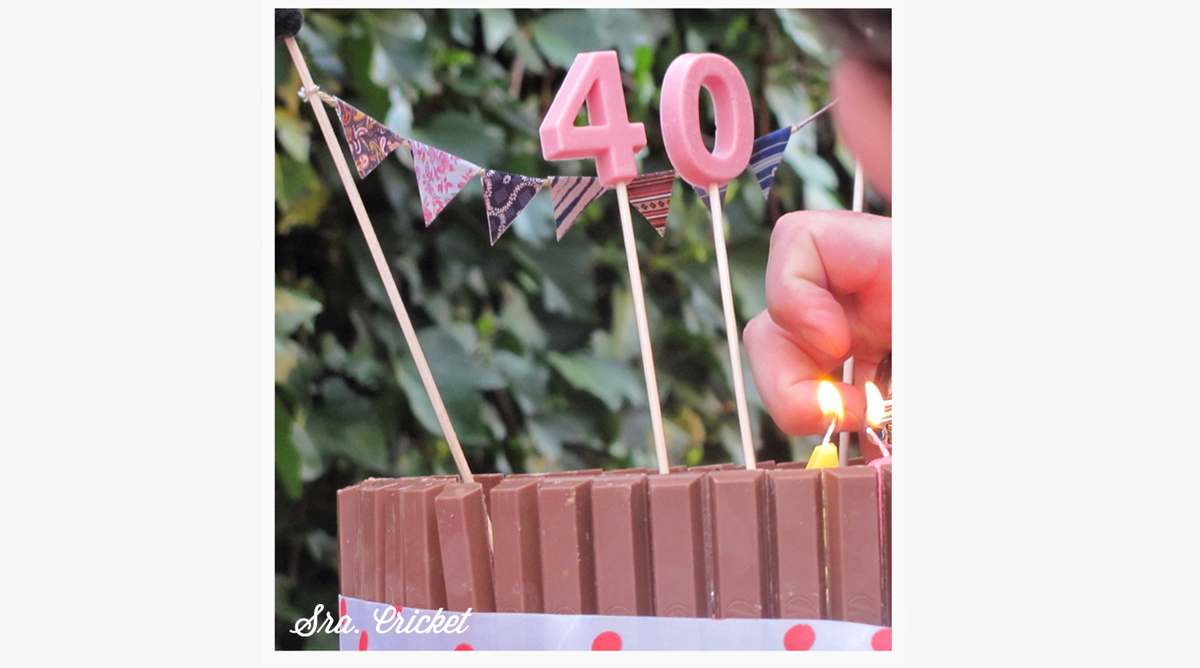 tarta cumpleaños 40