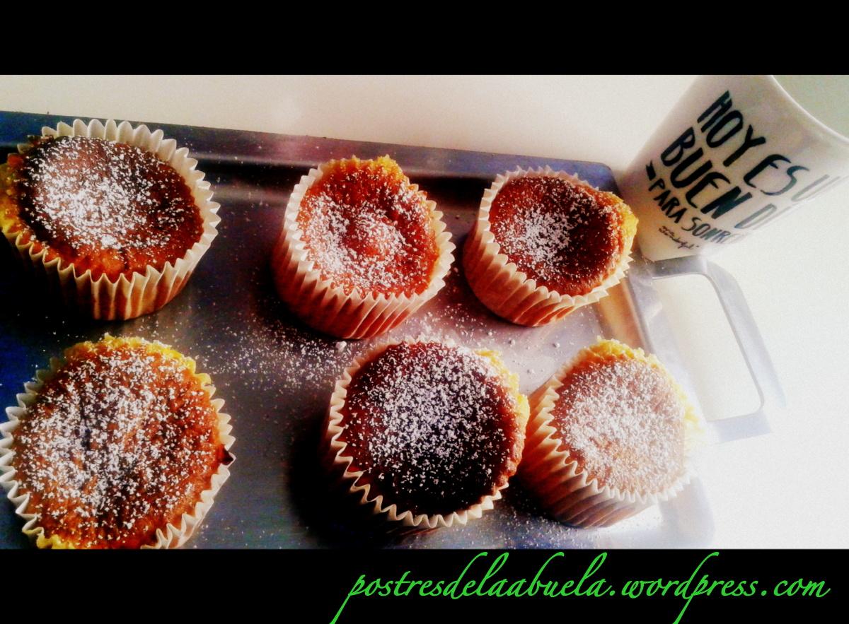 magdalenas de miel y limón