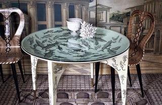 cuarto estar casa Fornasetti