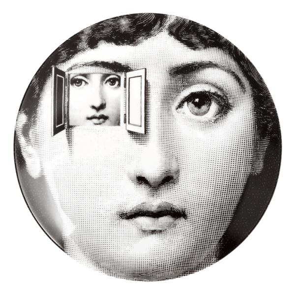 plato con ventana fornasetti