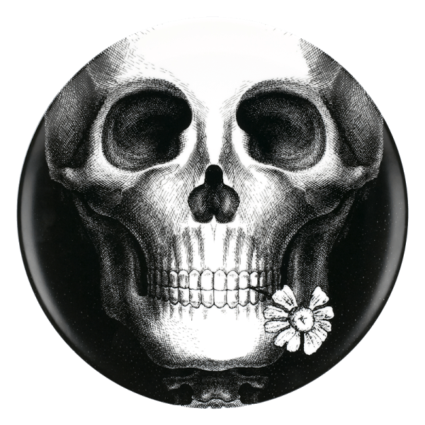plato calavera fornasetti