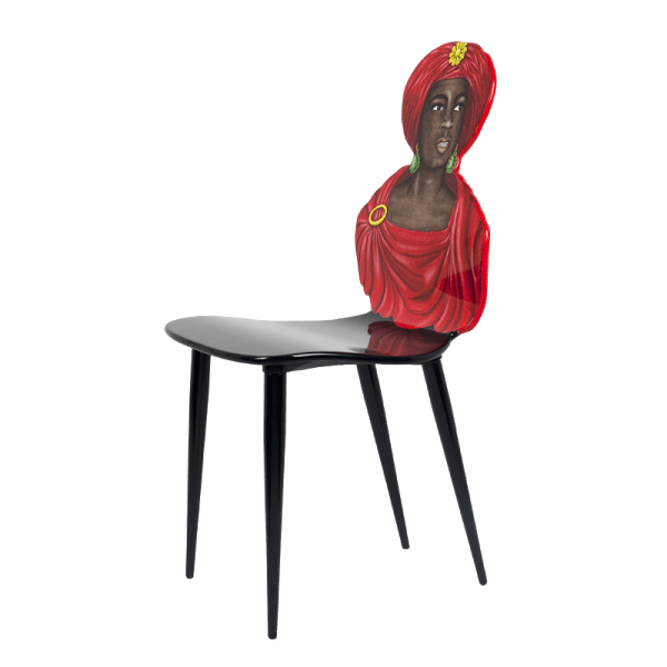 silla hombre de rojo fornasetti