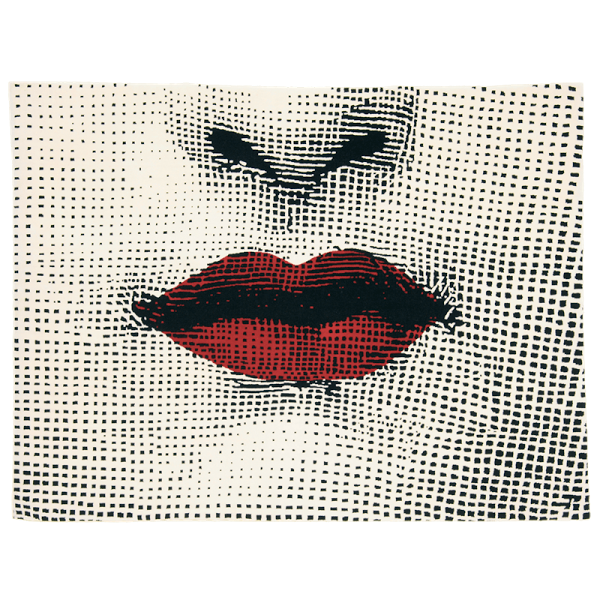 alfombra labios rojos