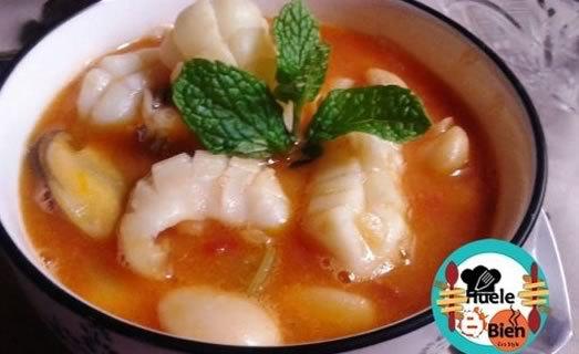 Guiso de sepia con alubias blancas