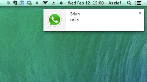 WhatsApp Desktop Notification