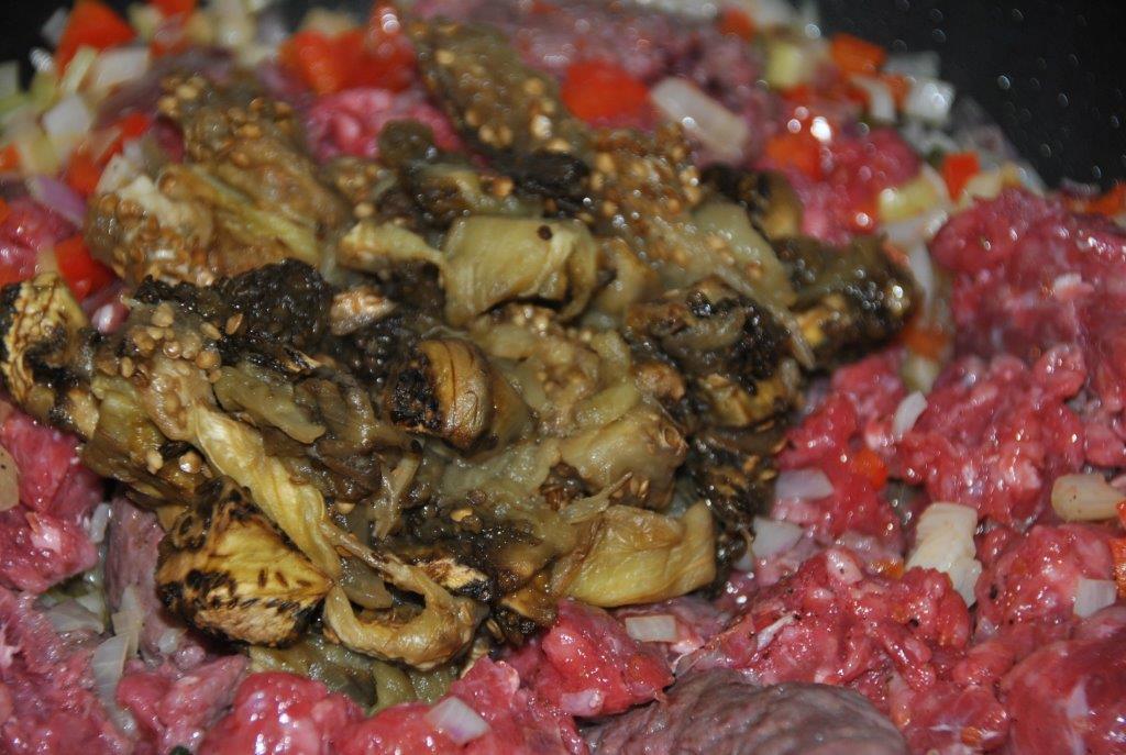 Berenjenas rellenas Wagyu