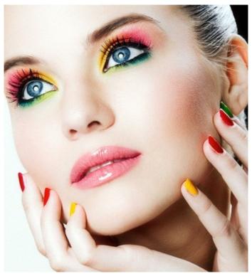 maquillaje-ojos-primavera-2014-amarillo-y-rosa