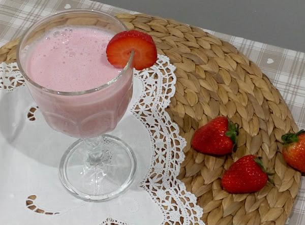 Presentación batido de fresa