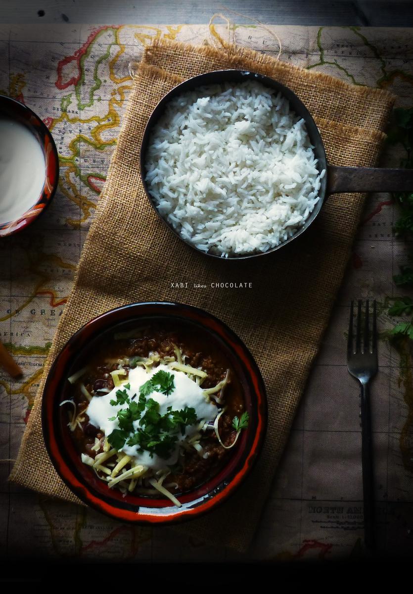 Receta Tex-Mex, Chili con Carne, receta, cocina, blog, estilismo culinario