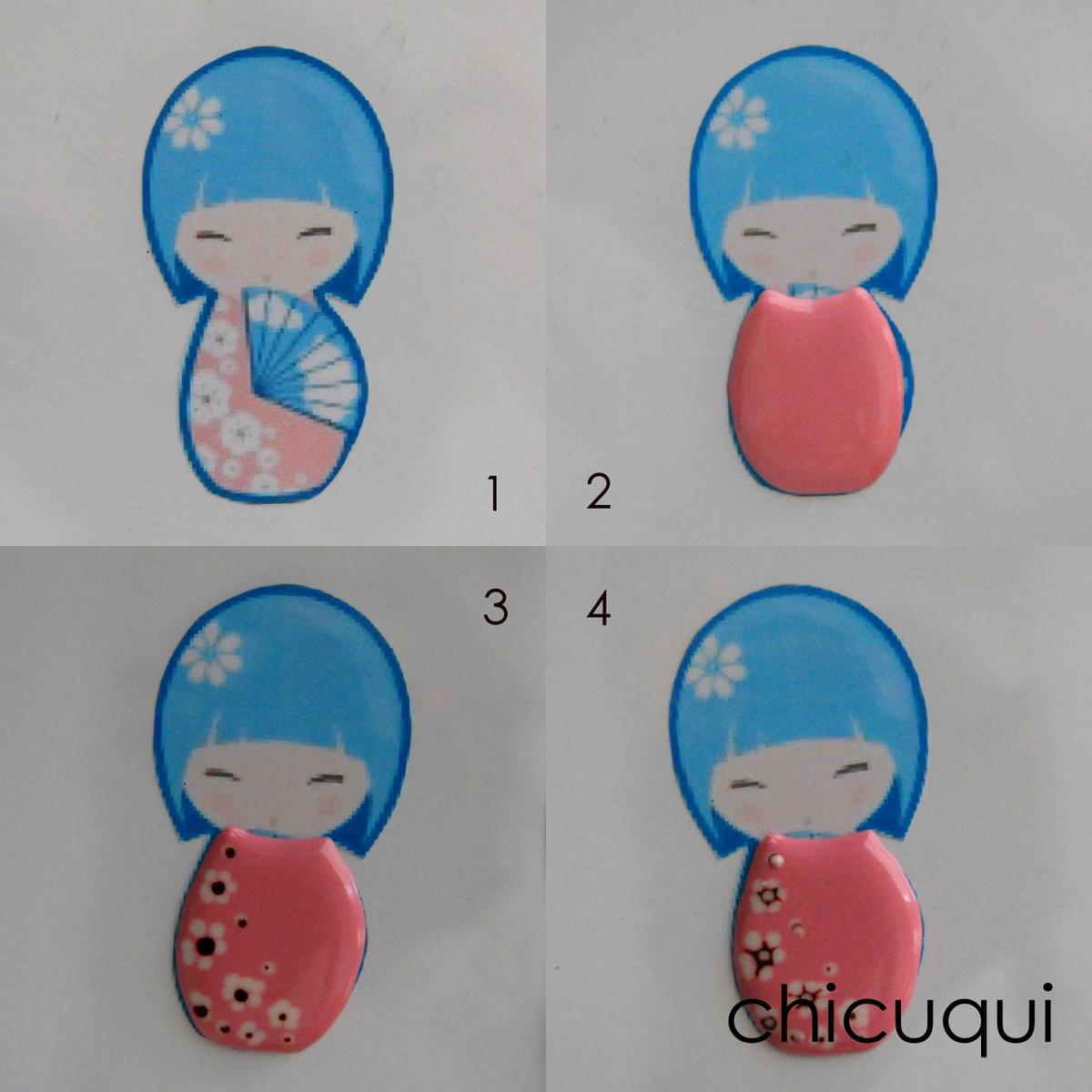 dibujos muñecas chinas galletas decoradas chicuqui.com 