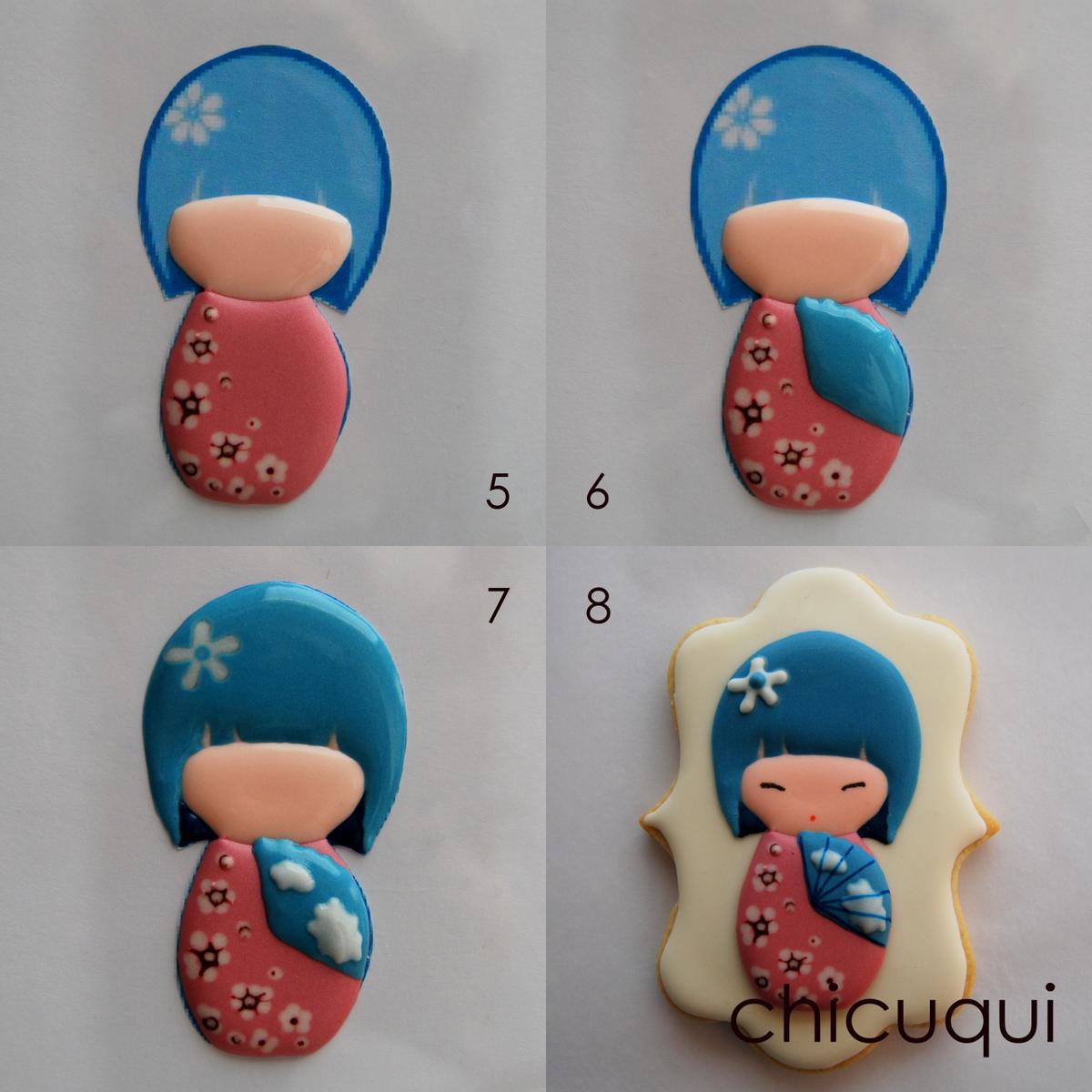 dibujos muñecas chinas galletas decoradas chicuqui.com