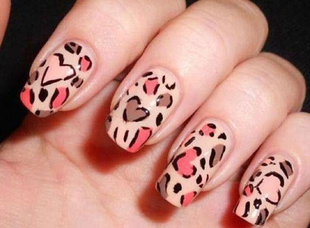Animal print con corazones