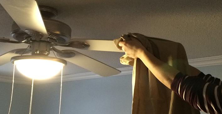 Pillow-Case-to-Dust-Ceiling-Fans