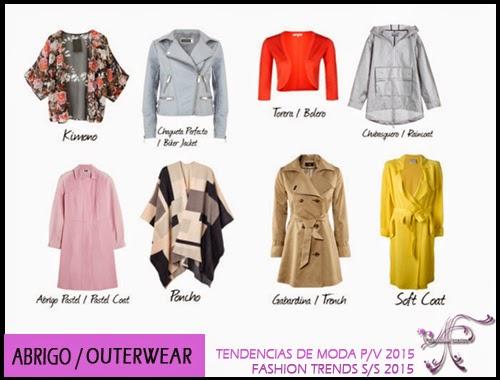 Prendas de Abrigo Primavera Verano 2015