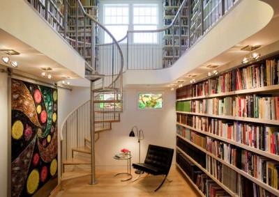best-modern-home-library-design-ideas-with-modern-library-design-for-your-home-with-spiraling-staircase