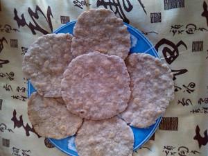 Tortitas de avena y trigo sarraceno listas para comer