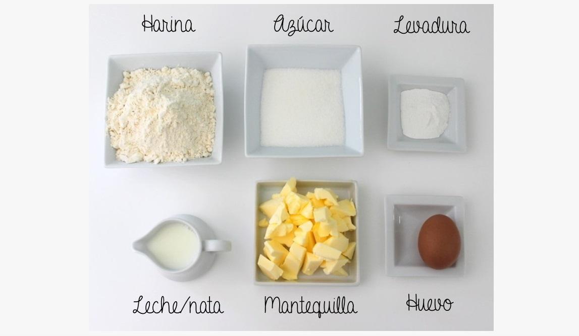 ingredientes receta shortcake