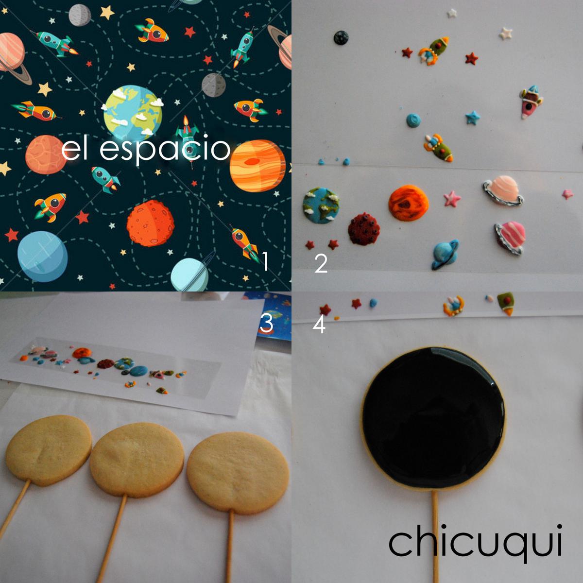 el espacio en galletas decoradas chicuqui.com